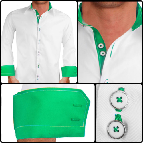 Ernesto Lime Green Modern-Fit Dress Shirt main image 0