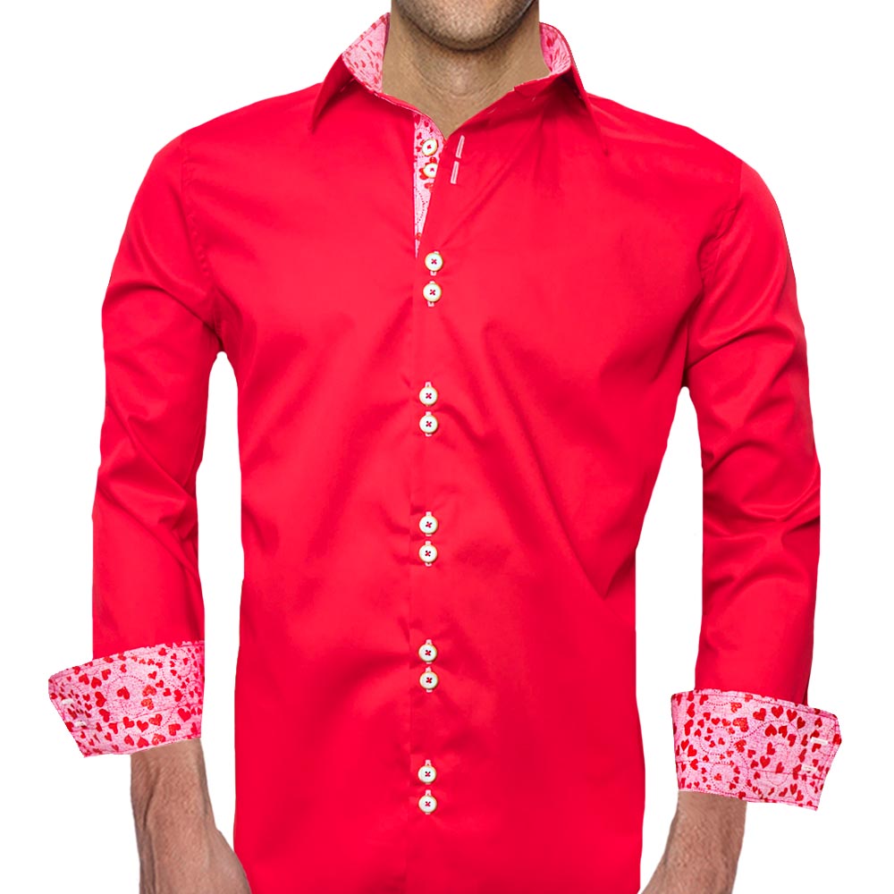red valentines shirt